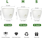 QRRICA 12/10/9 Inch Self Watering Pots for Indoor/Outdoor Plants - Image 3