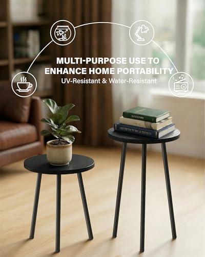 Plant Stand Indoor 2 Pack: Plant Stand Round Plant Table for Indoor - Image 6