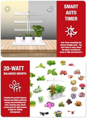TORCHSTAR Indoor Herb Garden with LED Grow Light, Height Adjustable, CRI 95 - Image 2