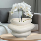 Ceramic Plant Pots Bonsai 10.6 Inch - Flower Pots for Indoor Plants, Large Plant Pots with Drainage Hole, Decorative Planter Outdoor Flower Pot for Office, Gift for Men Women, White - Image 4