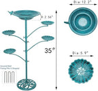 HOUYANG 35 "H Metal Bird Bath for Outside,Standing Bird Feeder - Image 3