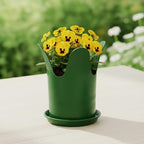 12-Piece Hunter Green Flower Pot and Saucer Set, 2"–12" - Image 6