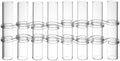 Veemoon Hydroponic Glass Tube Vase Set 8pcs 15cm Height 2.5cm Diameter Flower Arranging Container for Home Décor and Plant Propagation by Veemoon