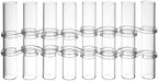 Veemoon Hydroponic Glass Tube Vase Set 8pcs 15cm Height 2.5cm Diameter Flower Arranging Container for Home Décor and Plant Propagation by Veemoon