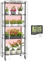 Indoor Greenhouse with Grow Lights with 72W , 5 Tier 23.2" L×13.4" W×61.4" H by sagrynfp