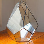 NCYP 16-Inch Closed Large Glass Terrarium with Door, Geometric Greenhouse - Image 6