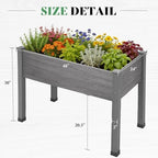 AMERLIFE Raised Garden Bed, 48x30x24 Inches Elevated Wood Planter Box - Image 7