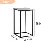 Nuptio Metal Black Vase, 2 Pcs 15.7 inch Tall Cylinder & Square Vases for Centerpieces, Home Party Decorations, Wedding, Anniversary, Birthday, Mother's Day - Image 5