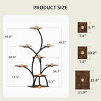 CODACE Plant Stand with Grow Lights - 50" Indoor Plant Shelf - Image 2
