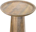 SIMPLIHOME Dayton 13" Wide Solid Wood Round End Table in Natural - Image 6