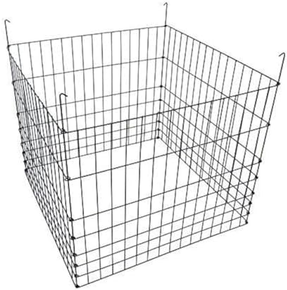 Garden Wire Compost Bin 36x36x30 inches, Black, Garden Bed Fencing by MTBSUPPLY