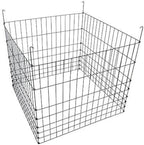 Garden Wire Compost Bin 36x36x30 inches, Black, Garden Bed Fencing by MTBSUPPLY