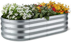Amazon Basics Raised Garden Bed, Galvanized Steel, 48 x 24 x 12 inches, Silver by AmazonBasics