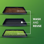 10x20 Inch Black Plastic 100 Pack Plant Propagation Tray No Holes - Image 3