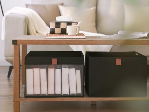 StorageWorks Closet Organizer Bin with Clear Window, Black, 14.5x14.5x10.25 - Image 6