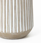 LuxenHome 16.1" H Concrete Tall Planter, Large Outdoor Indoor Plant Pot - Image 7