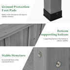 AMERLIFE Raised Garden Bed, 72x24x30 Inch, Elevated Wood Planter Box - Image 5