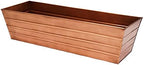 Achla Designs C-21C Plated Flower Box, Window Flowerbox Planter, Large, Copper by ACHLADesignsHomeGarden