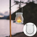 DOITOOL Hanging Glass Candle Holder with Handle 4-Pack Votive Candle Stands for Indoor Outdoor Home Decor Hydroponic Planters Tea Light Holders for Weddings Parties - Image 3