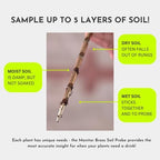 Monitor Brass Soil Probe, Soil Sampler and Plant Moisture Meter, No Batteries Required, Root Aerator and Plant Water Monitor - Image 5