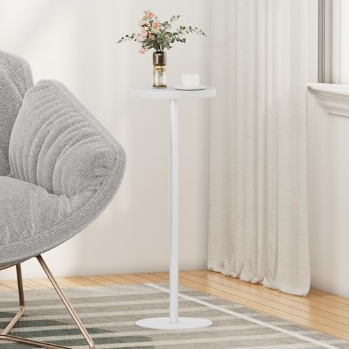 TUTOTAK Tall Round Side Table, Small End Table, Drink Table,Pedestal Table - Image 5
