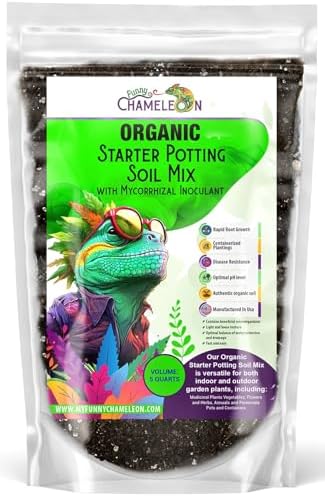 Organic Seed Starter Soil – Seed Starting Mix with Mycorrhizal Fungi – Natural Root Stimulator – Potting Soil for Vegetables and Herbs (5 QUARTS) by GARDENWISE