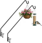 MIXXIDEA 2 Pack Heavy Duty Extensible Adjustable Deck Hooks for Hanging Bird Feeders, Plants, Suet Baskets, Wind Chimes, Lanterns by MIXXIDEA