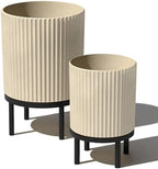 Veradek Demi Series Raised Duo Planters - Set of 2 Planters with Stands by VeradekOutdoor