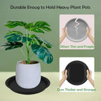 8 Pack 20 Inch Round Plant Saucers for Less 18 Inch Pot Indoors Outdoors Plant Trays for Pots Planter Saucer Plastic Drip Tray Planter Water Tray (Black, 20"(8pcs)) - Image 4