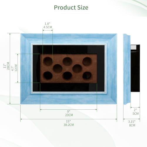 FRESH SPEED Self-Watering Wall Planters with 8-Hole Grow Sponges Blue Frame - Image 5