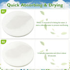 12Pack Diatomaceous Earth Coaster 4/6/8inch Diatomite Plant Saucer Stone Plant Sourcer Instant Dry Water Absorbent Diatomite Tray Water Absorbent Plant Coasters Absorbent Pad Diatomaceous Earth Mat - Image 4