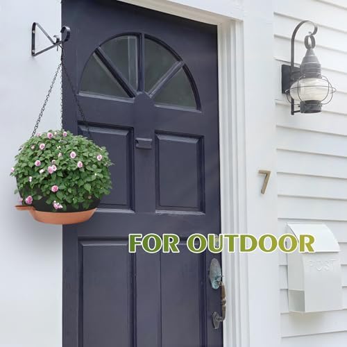 GARDIFE Hanging Planters, Self Watering, Black 12 Inch 2 Pack with Drainage - Image 7