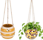 Hanging Ceramic Planter Cute Bee Plant Pots by Chonsun