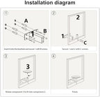 Plant Wall Shelf, Metal Modern Style Frame, Picture Wall Plant Holder, Plant Frames for Living Space Decor Display Stand for Living Room Balcony Garden Patio (2 PACK(BLACK)) - Image 4