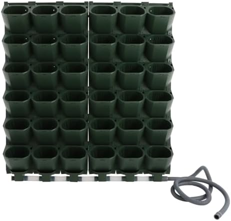 Self Watering Planters with Timer and Rain Sensor, 36-Pocket Wall Mounted Vertical Garden System - Automatic Drip Irrigation Kit for Indoor Outdoor Balcony, Grow Herbs Vegetables Flowers - Image 2