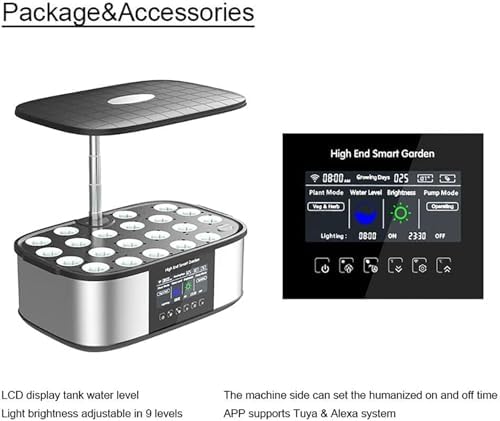 Smart Garden Planter 21 Pods Intelligent Hydroponics Growing System with 4.8In LCD Screen, Automatic Add Water and Nutrients, Indoor Herb Garden Germination Kit with Grow Light~/ - Image 3