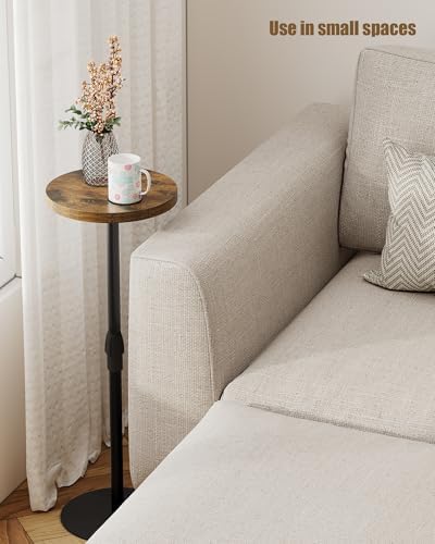 TUTOTAK Tall Round Side Table, Small End Table, Drink Table, Pedestal Table - Image 7