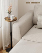 TUTOTAK Tall Round Side Table, Small End Table, Drink Table, Pedestal Table - Image 5