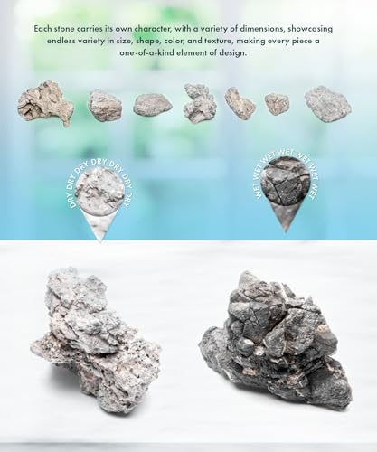 SubstrateSource Natural Aquarium Stones - Medium Gray Jagged Layered Aquascaping Rocks for Dramatic Layouts, Stacking, Terrariums, Freshwater Fish Tank Decorations & Epiphytic Plants - Wolf, 10 LB - Image 4