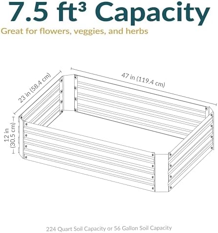 Sunnydaze Rectangle Galvanized Raised Garden Bed for Vegetables & Flowers - Image 6