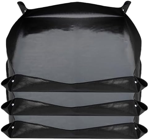 Indoor Plant Gardening Mat, Repotting Matfor Indoor Plant Transplants and Soil Control, Thickened Waterproof Garden Mat (Color : Black, Size : 39.3 * 59.0inch) by Unknown