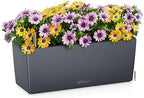 Lechuza BALCONERA Color 50 Slate, Self-Watering Window Box (Railing Planter), H7.5 L19.7 W7.5 in - Image 2