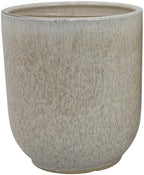 Ceramic Planters, Set of 2, 11.5 Inch, White and Gray - Image 3