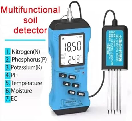 Portable 7in 1 Digital Soil Detector NPK PH EC Analyzer Moisture Sensor Soil Tester with Handheld Terminal for Soil Fertility Test - Image 3