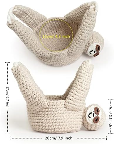 Evbopa Sloth Gifts Sloth Plant Hanger Plant Gifts Macrame Hanging Planter - Image 6