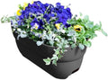 Emsco Group Bloomers Railing Planter with Drainage Holes- 24” W - Slate, Plastic by EmscoGroup