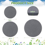Diatomaceous Earth Coaster 4/6/8inch Diatomite Plant Saucer Stone Plant Sourcer Instant Dry Water Absorbent Diatomite Tray (Dark Gray) - Image 2