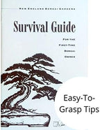 Starter Bonsai Tool Kit - Survival Guide + Set Includes: Butterfly Pruning Shears, Bottle Uncle Bill's Fertilizer, 2 Ounce Frit, Aluminum Wire, Genuine Chinese Mud Figurine - Bamboo Case - Image 4