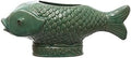 Creative Co-Op Debossed Stoneware Fish Planter with Reactive Glaze, Turquoise by Unknown