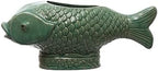Creative Co-Op Debossed Stoneware Fish Planter with Reactive Glaze, Turquoise by Unknown